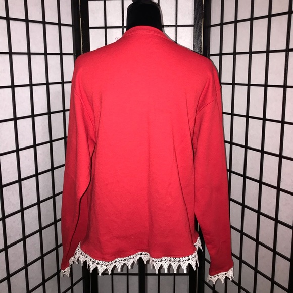 ❤️❄️Red Embellished Fashion Sweatshirt❄️❤️ - Picture 4 of 4